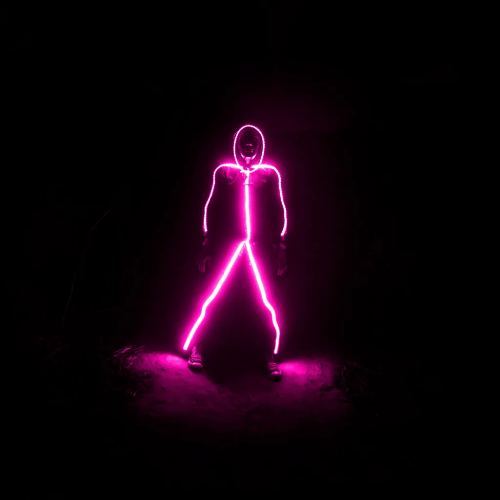 PINK LED Stickman Costume