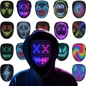 Creepy Glowy Costumes with Gesture-Sensing Light Mask 1