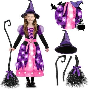 Spooky Glowing Witch Dress for Kids and Toddlers 1